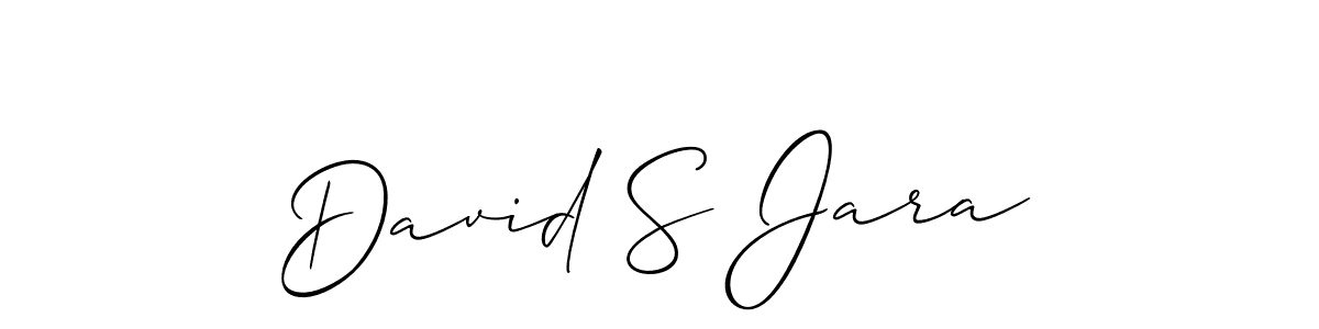 How to make David S Jara signature? Allison_Script is a professional autograph style. Create handwritten signature for David S Jara name. David S Jara signature style 2 images and pictures png