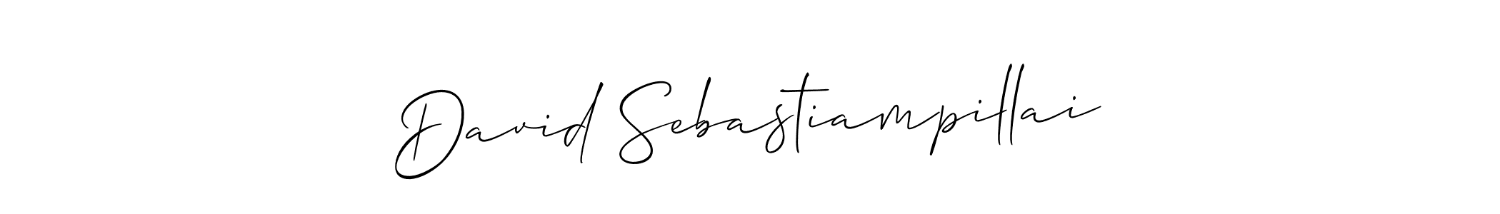 You should practise on your own different ways (Allison_Script) to write your name (David Sebastiampillai) in signature. don't let someone else do it for you. David Sebastiampillai signature style 2 images and pictures png