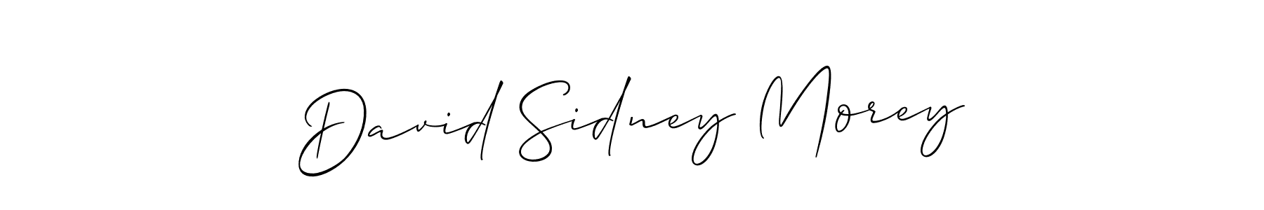 Allison_Script is a professional signature style that is perfect for those who want to add a touch of class to their signature. It is also a great choice for those who want to make their signature more unique. Get David Sidney Morey name to fancy signature for free. David Sidney Morey signature style 2 images and pictures png