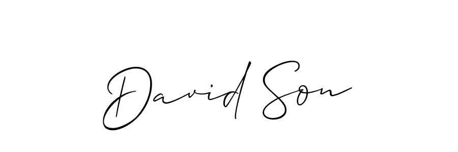 Allison_Script is a professional signature style that is perfect for those who want to add a touch of class to their signature. It is also a great choice for those who want to make their signature more unique. Get David Son name to fancy signature for free. David Son signature style 2 images and pictures png