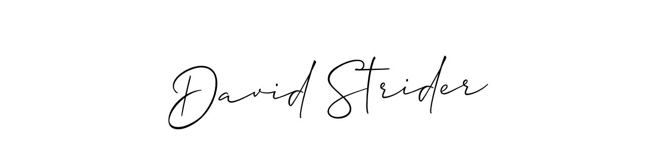 Use a signature maker to create a handwritten signature online. With this signature software, you can design (Allison_Script) your own signature for name David Strider. David Strider signature style 2 images and pictures png