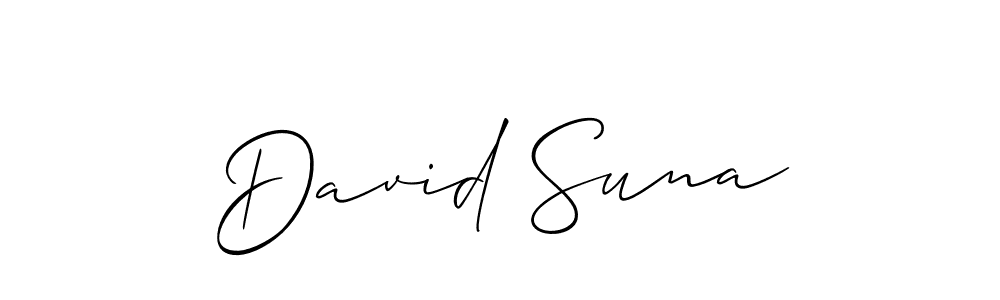 David Suna stylish signature style. Best Handwritten Sign (Allison_Script) for my name. Handwritten Signature Collection Ideas for my name David Suna. David Suna signature style 2 images and pictures png