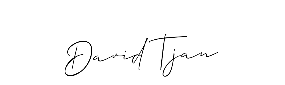 How to make David Tjan signature? Allison_Script is a professional autograph style. Create handwritten signature for David Tjan name. David Tjan signature style 2 images and pictures png