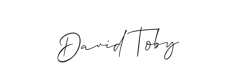 It looks lik you need a new signature style for name David Toby. Design unique handwritten (Allison_Script) signature with our free signature maker in just a few clicks. David Toby signature style 2 images and pictures png