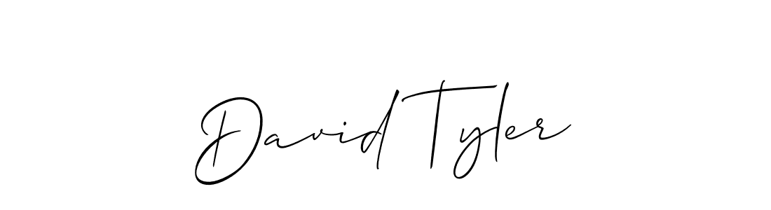 You should practise on your own different ways (Allison_Script) to write your name (David Tyler) in signature. don't let someone else do it for you. David Tyler signature style 2 images and pictures png