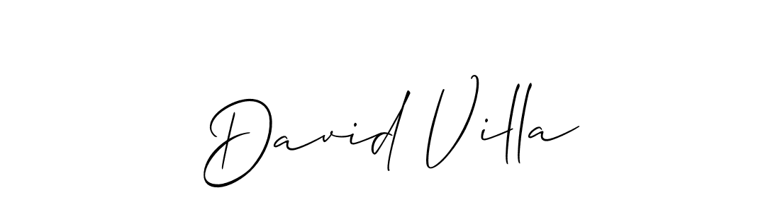 You should practise on your own different ways (Allison_Script) to write your name (David Villa) in signature. don't let someone else do it for you. David Villa signature style 2 images and pictures png