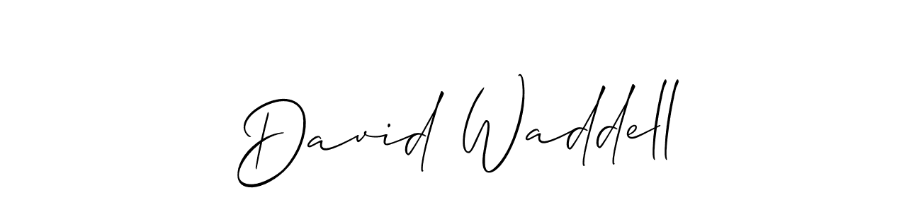 Also You can easily find your signature by using the search form. We will create David Waddell name handwritten signature images for you free of cost using Allison_Script sign style. David Waddell signature style 2 images and pictures png