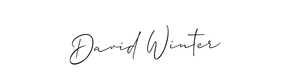 Also we have David Winter name is the best signature style. Create professional handwritten signature collection using Allison_Script autograph style. David Winter signature style 2 images and pictures png