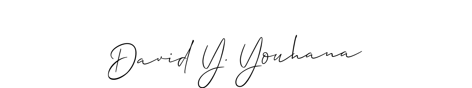 Similarly Allison_Script is the best handwritten signature design. Signature creator online .You can use it as an online autograph creator for name David Y. Youhana. David Y. Youhana signature style 2 images and pictures png