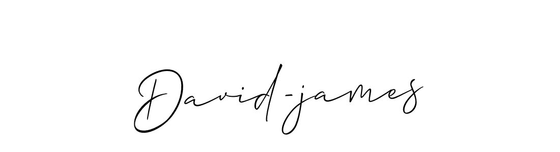 Create a beautiful signature design for name David-james. With this signature (Allison_Script) fonts, you can make a handwritten signature for free. David-james signature style 2 images and pictures png