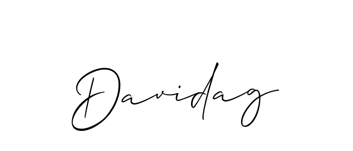 How to Draw Davidag signature style? Allison_Script is a latest design signature styles for name Davidag. Davidag signature style 2 images and pictures png