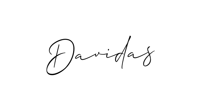 You should practise on your own different ways (Allison_Script) to write your name (Davidas) in signature. don't let someone else do it for you. Davidas signature style 2 images and pictures png