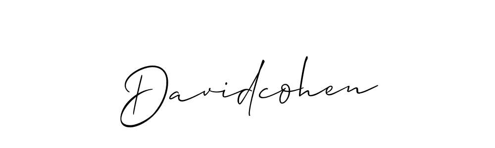 Make a short Davidcohen signature style. Manage your documents anywhere anytime using Allison_Script. Create and add eSignatures, submit forms, share and send files easily. Davidcohen signature style 2 images and pictures png