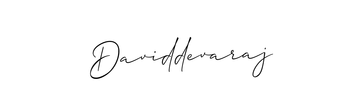 Use a signature maker to create a handwritten signature online. With this signature software, you can design (Allison_Script) your own signature for name Daviddevaraj. Daviddevaraj signature style 2 images and pictures png