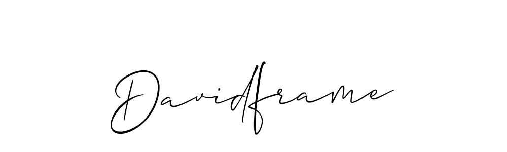 You should practise on your own different ways (Allison_Script) to write your name (Davidframe) in signature. don't let someone else do it for you. Davidframe signature style 2 images and pictures png