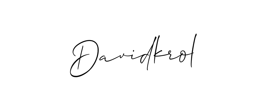 You can use this online signature creator to create a handwritten signature for the name Davidkrol. This is the best online autograph maker. Davidkrol signature style 2 images and pictures png