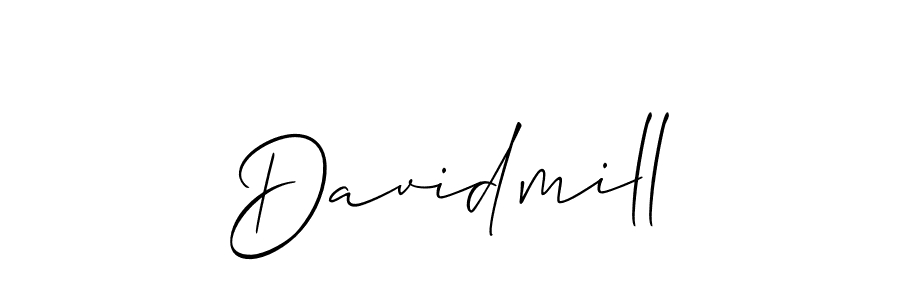 Allison_Script is a professional signature style that is perfect for those who want to add a touch of class to their signature. It is also a great choice for those who want to make their signature more unique. Get Davidmill name to fancy signature for free. Davidmill signature style 2 images and pictures png