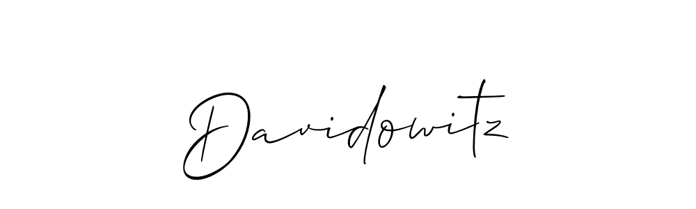 Make a beautiful signature design for name Davidowitz. With this signature (Allison_Script) style, you can create a handwritten signature for free. Davidowitz signature style 2 images and pictures png