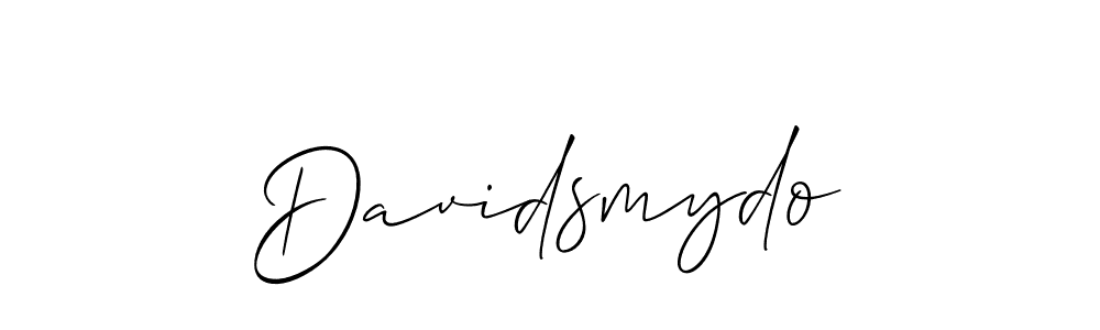 Make a beautiful signature design for name Davidsmydo. With this signature (Allison_Script) style, you can create a handwritten signature for free. Davidsmydo signature style 2 images and pictures png