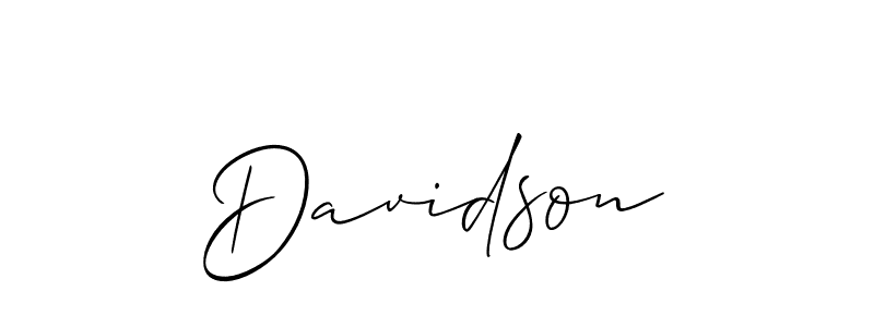 It looks lik you need a new signature style for name Davidson. Design unique handwritten (Allison_Script) signature with our free signature maker in just a few clicks. Davidson signature style 2 images and pictures png