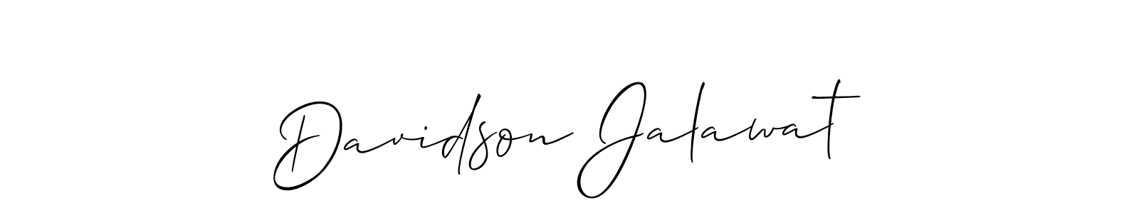 How to make Davidson Jalawat signature? Allison_Script is a professional autograph style. Create handwritten signature for Davidson Jalawat name. Davidson Jalawat signature style 2 images and pictures png