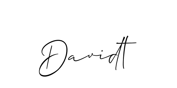 Also we have Davidt name is the best signature style. Create professional handwritten signature collection using Allison_Script autograph style. Davidt signature style 2 images and pictures png