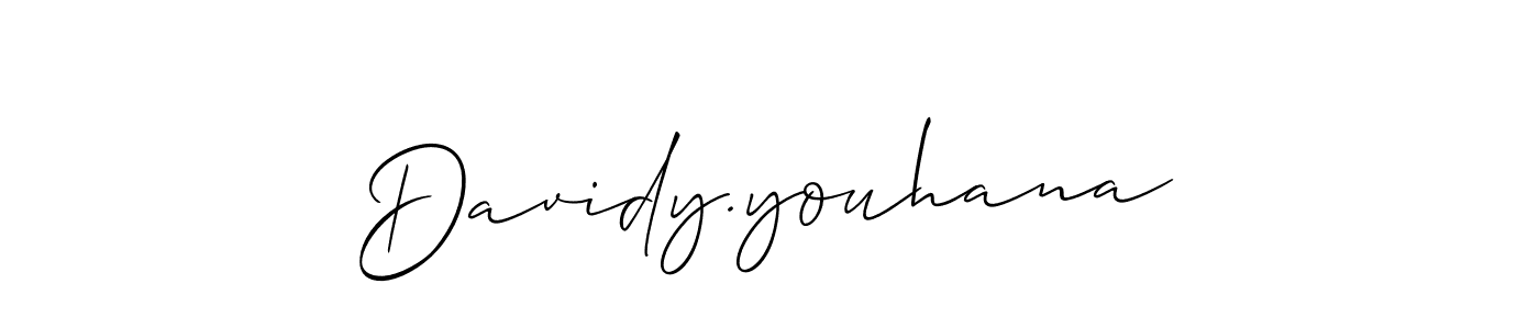 This is the best signature style for the Davidy.youhana name. Also you like these signature font (Allison_Script). Mix name signature. Davidy.youhana signature style 2 images and pictures png