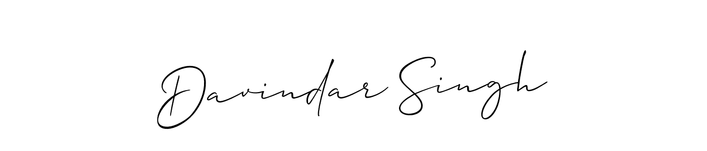 It looks lik you need a new signature style for name Davindar Singh. Design unique handwritten (Allison_Script) signature with our free signature maker in just a few clicks. Davindar Singh signature style 2 images and pictures png