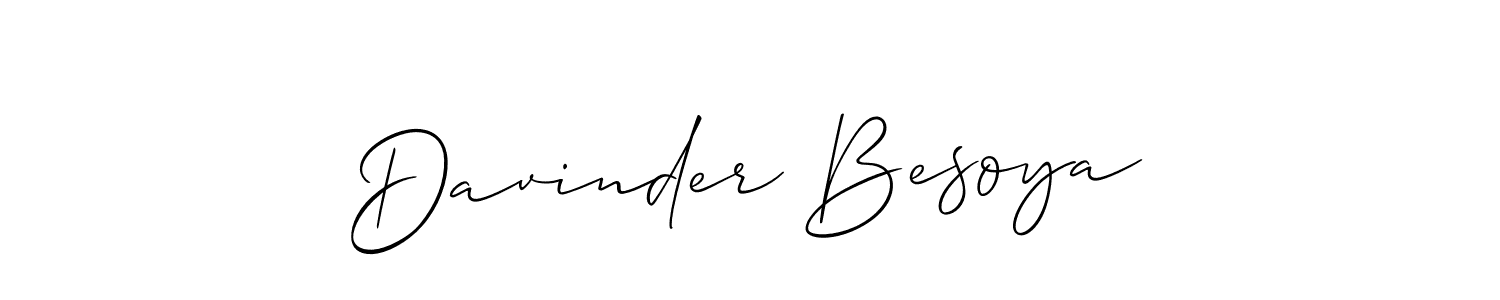 See photos of Davinder Besoya official signature by Spectra . Check more albums & portfolios. Read reviews & check more about Allison_Script font. Davinder Besoya signature style 2 images and pictures png