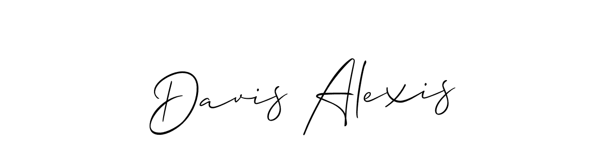 This is the best signature style for the Davis Alexis name. Also you like these signature font (Allison_Script). Mix name signature. Davis Alexis signature style 2 images and pictures png