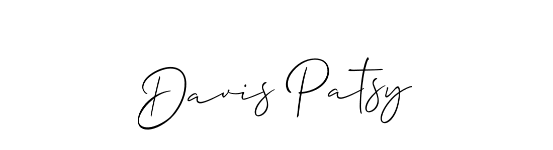 Allison_Script is a professional signature style that is perfect for those who want to add a touch of class to their signature. It is also a great choice for those who want to make their signature more unique. Get Davis Patsy name to fancy signature for free. Davis Patsy signature style 2 images and pictures png