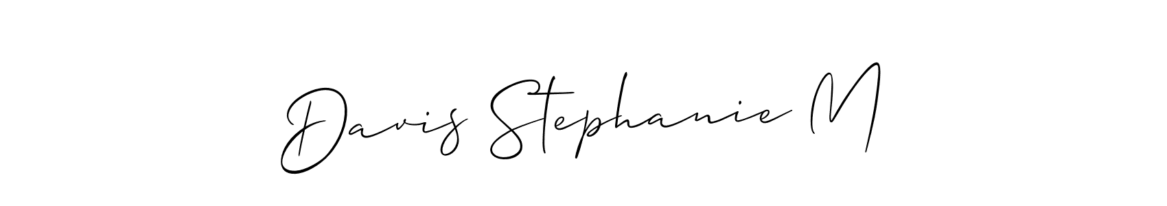 Allison_Script is a professional signature style that is perfect for those who want to add a touch of class to their signature. It is also a great choice for those who want to make their signature more unique. Get Davis Stephanie M name to fancy signature for free. Davis Stephanie M signature style 2 images and pictures png