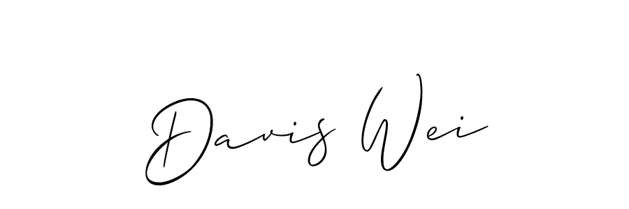 Best and Professional Signature Style for Davis Wei. Allison_Script Best Signature Style Collection. Davis Wei signature style 2 images and pictures png