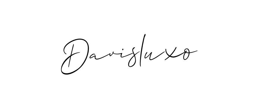 You should practise on your own different ways (Allison_Script) to write your name (Davisluxo) in signature. don't let someone else do it for you. Davisluxo signature style 2 images and pictures png