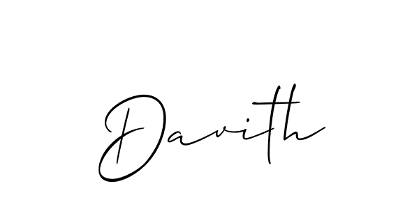 Also we have Davith name is the best signature style. Create professional handwritten signature collection using Allison_Script autograph style. Davith signature style 2 images and pictures png