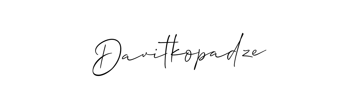 Once you've used our free online signature maker to create your best signature Allison_Script style, it's time to enjoy all of the benefits that Davitkopadze name signing documents. Davitkopadze signature style 2 images and pictures png