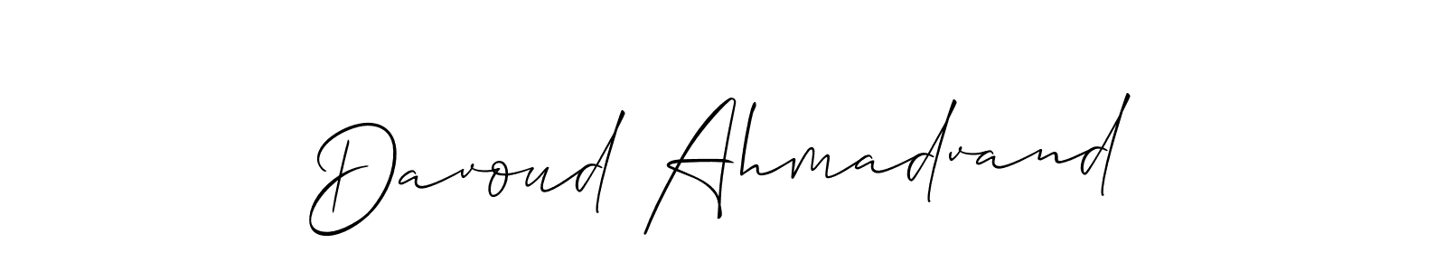 Similarly Allison_Script is the best handwritten signature design. Signature creator online .You can use it as an online autograph creator for name Davoud Ahmadvand. Davoud Ahmadvand signature style 2 images and pictures png