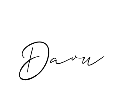 Also we have Davu name is the best signature style. Create professional handwritten signature collection using Allison_Script autograph style. Davu signature style 2 images and pictures png