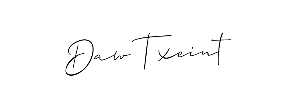 It looks lik you need a new signature style for name Daw Txeint. Design unique handwritten (Allison_Script) signature with our free signature maker in just a few clicks. Daw Txeint signature style 2 images and pictures png