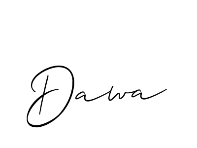 You should practise on your own different ways (Allison_Script) to write your name (Dawa) in signature. don't let someone else do it for you. Dawa signature style 2 images and pictures png