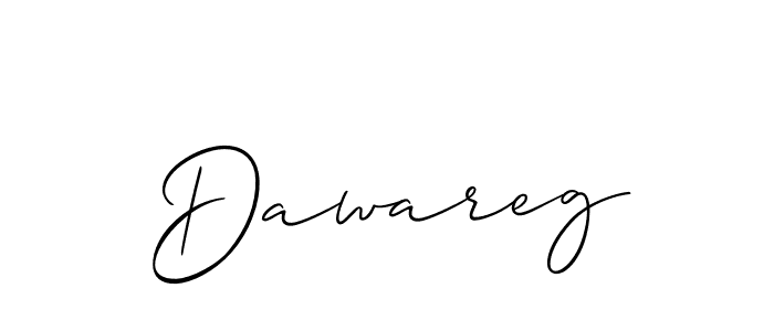 Allison_Script is a professional signature style that is perfect for those who want to add a touch of class to their signature. It is also a great choice for those who want to make their signature more unique. Get Dawareg name to fancy signature for free. Dawareg signature style 2 images and pictures png