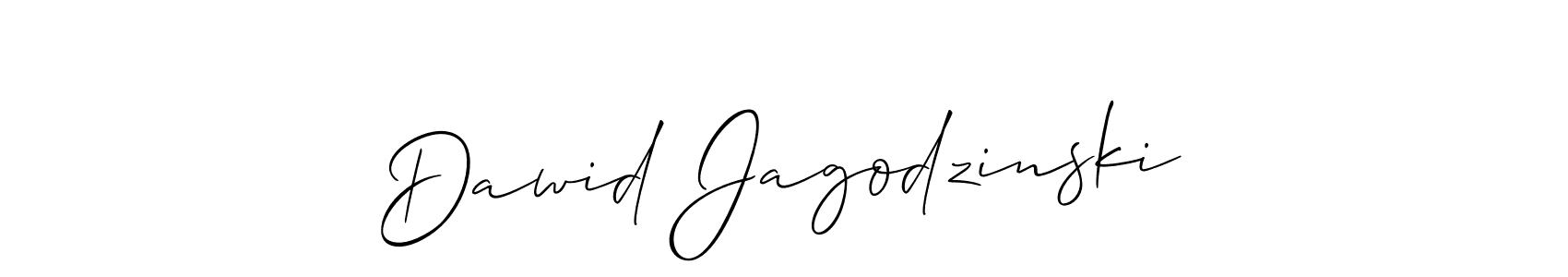 if you are searching for the best signature style for your name Dawid Jagodzinski. so please give up your signature search. here we have designed multiple signature styles  using Allison_Script. Dawid Jagodzinski signature style 2 images and pictures png