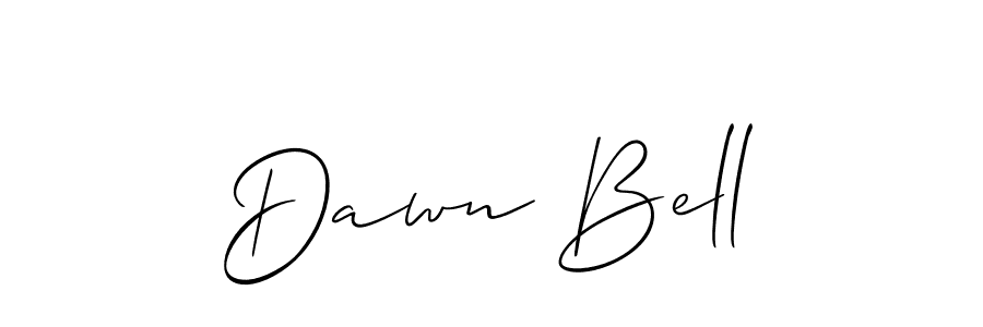 The best way (Allison_Script) to make a short signature is to pick only two or three words in your name. The name Dawn Bell include a total of six letters. For converting this name. Dawn Bell signature style 2 images and pictures png