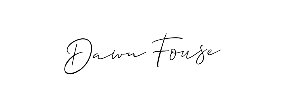 Use a signature maker to create a handwritten signature online. With this signature software, you can design (Allison_Script) your own signature for name Dawn Fouse. Dawn Fouse signature style 2 images and pictures png