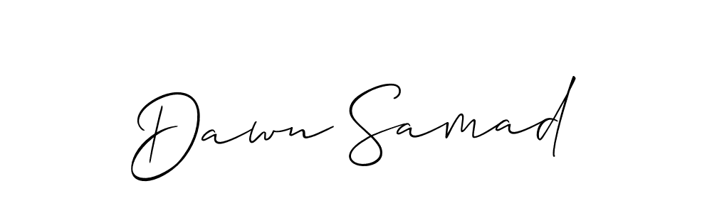 How to make Dawn Samad signature? Allison_Script is a professional autograph style. Create handwritten signature for Dawn Samad name. Dawn Samad signature style 2 images and pictures png