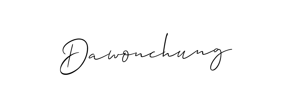 Make a beautiful signature design for name Dawonchung. Use this online signature maker to create a handwritten signature for free. Dawonchung signature style 2 images and pictures png