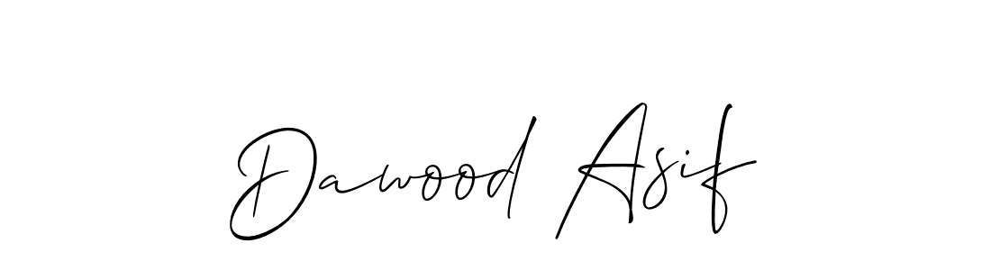 How to make Dawood Asif name signature. Use Allison_Script style for creating short signs online. This is the latest handwritten sign. Dawood Asif signature style 2 images and pictures png