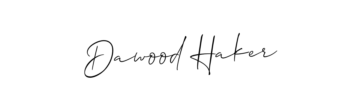 Similarly Allison_Script is the best handwritten signature design. Signature creator online .You can use it as an online autograph creator for name Dawood Haker. Dawood Haker signature style 2 images and pictures png