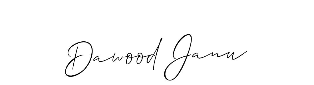 Use a signature maker to create a handwritten signature online. With this signature software, you can design (Allison_Script) your own signature for name Dawood Janu. Dawood Janu signature style 2 images and pictures png