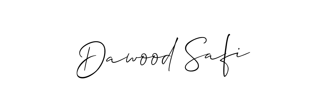 if you are searching for the best signature style for your name Dawood Safi. so please give up your signature search. here we have designed multiple signature styles  using Allison_Script. Dawood Safi signature style 2 images and pictures png